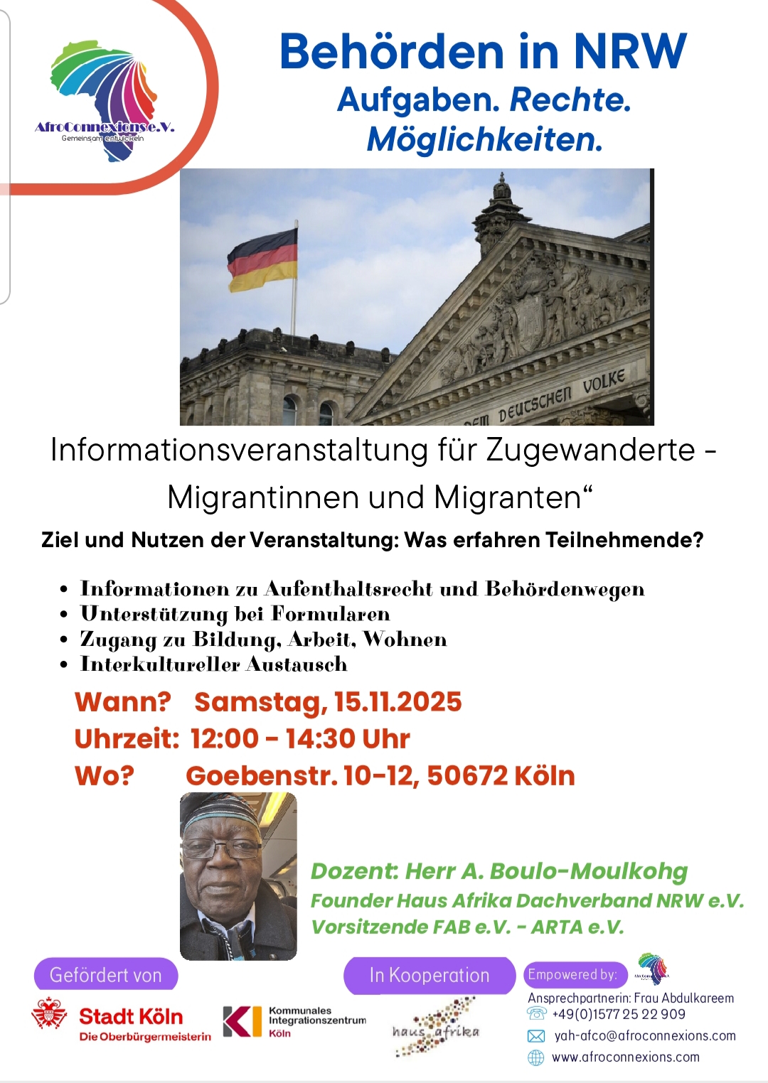 Herzliche Einladung! Diesen Samstag 12 - 14.30 Uhr!